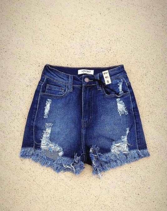 Distressed shorts